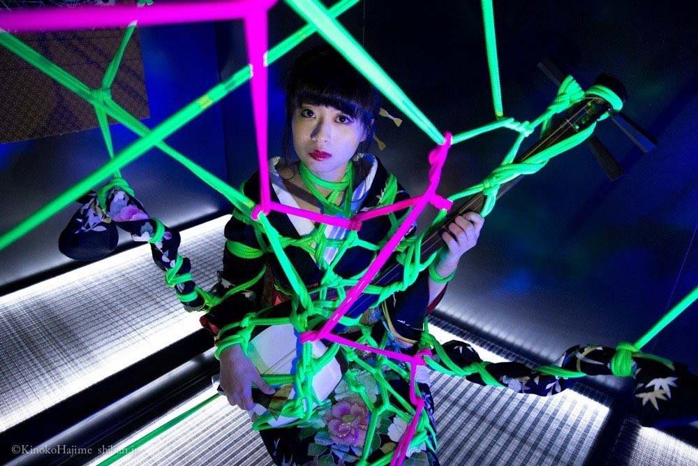 Cyber Geisha | Model Eri Hana. Rope and Photo Kinoko Hajime