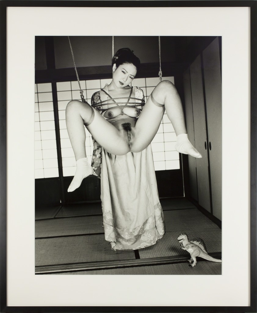Nobuyoshi Araki Untitled (Kinbaku No 2 of 7), 2008 From the series Kinbaku (bondage) Gelatin silver print 47 × 38 3/4 in 119.4 × 98.4 cm
