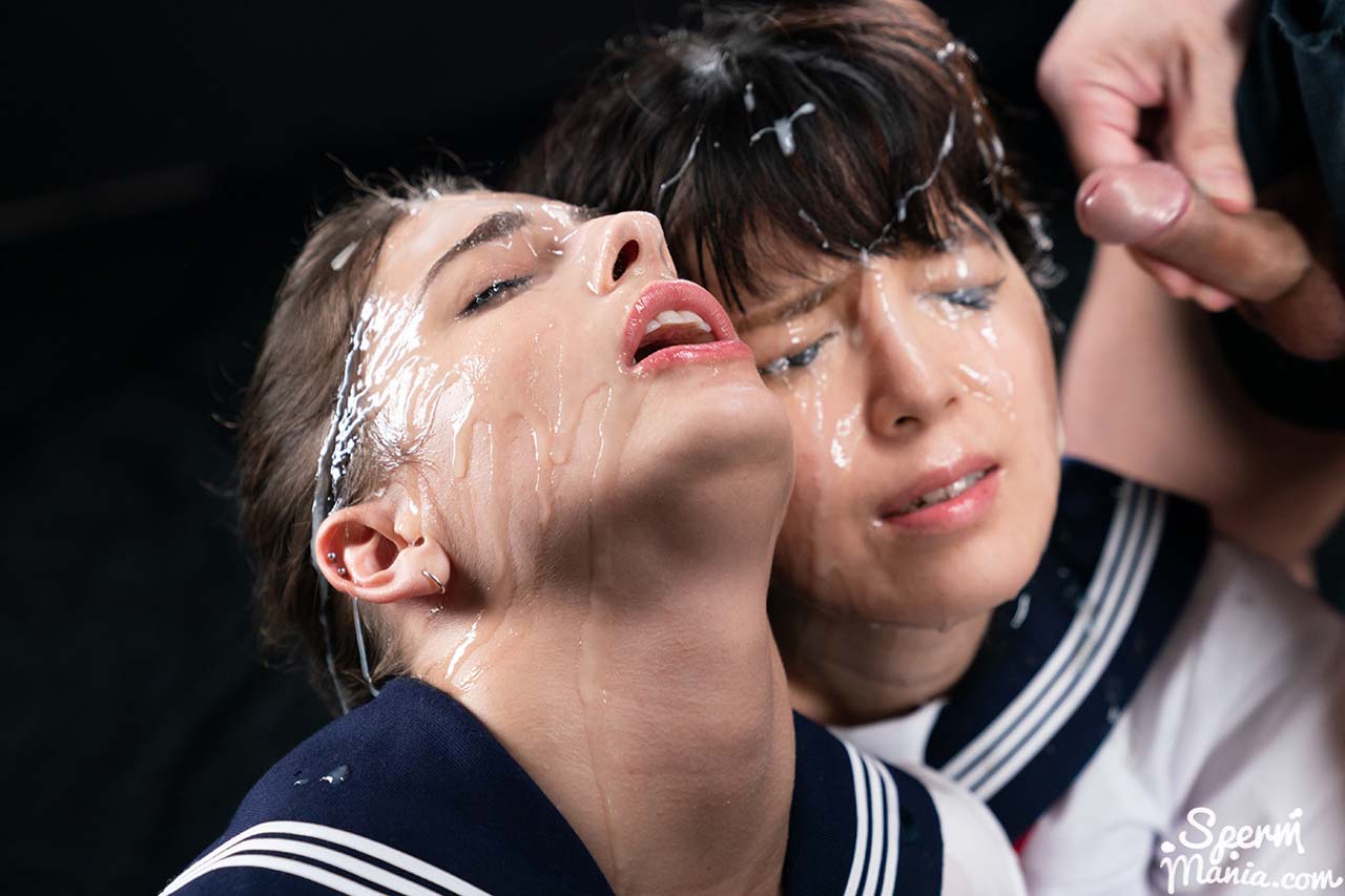 Kristen Scott and Mary in a Facial Cum Fetish video from SpermMania.